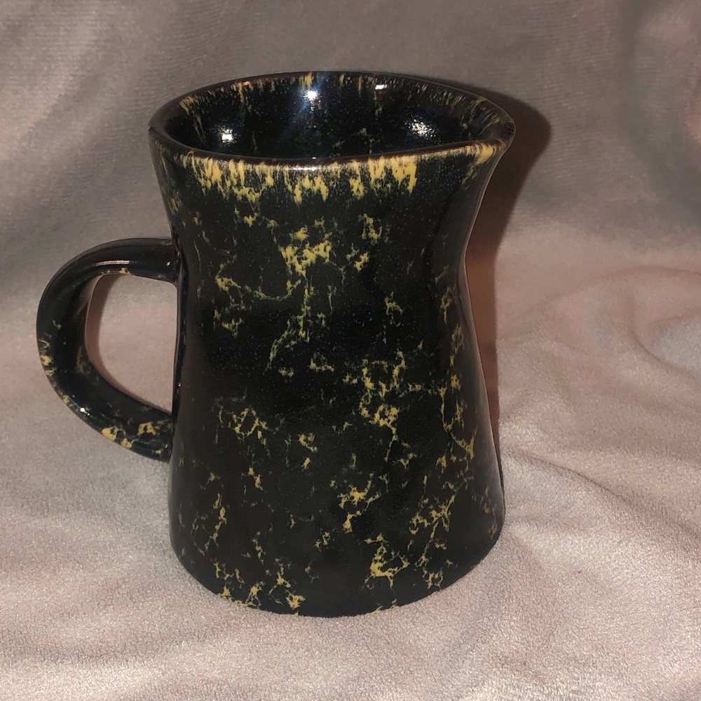 Bennington Pottery Vermont Black and Gold Creamer
